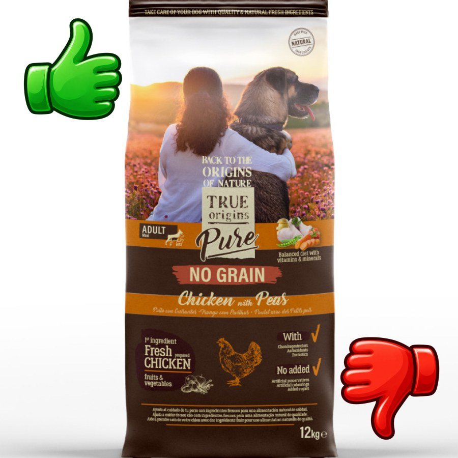 True Origins Pure Grain Free Adult Maxi Pollo pienso para perros