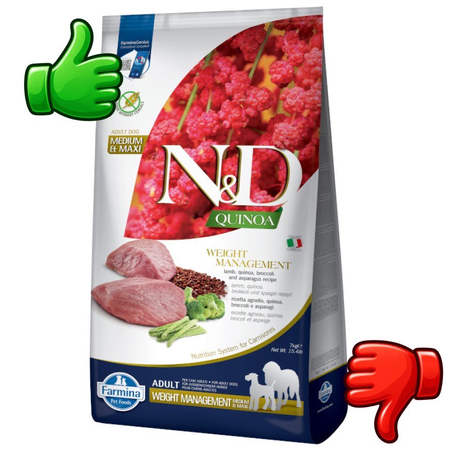 Farmina N&D Quinoa Control Peso Pienso Cordero para perros