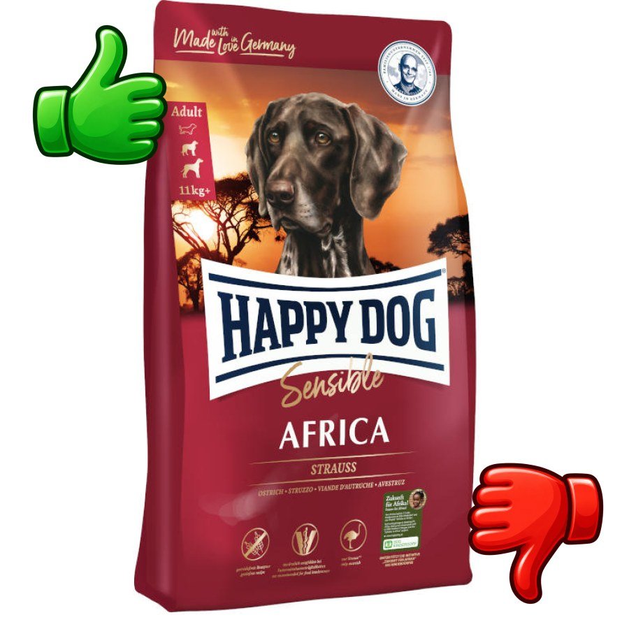 Happy Dog Avestruz Sensible Africa pienso