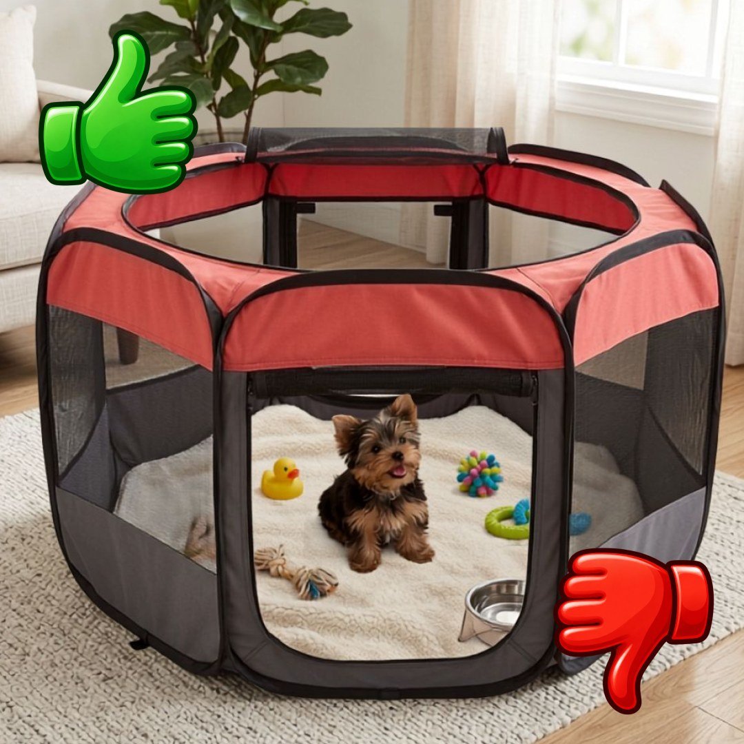 TK-Pet Parque Plegable de Lona para mascotas