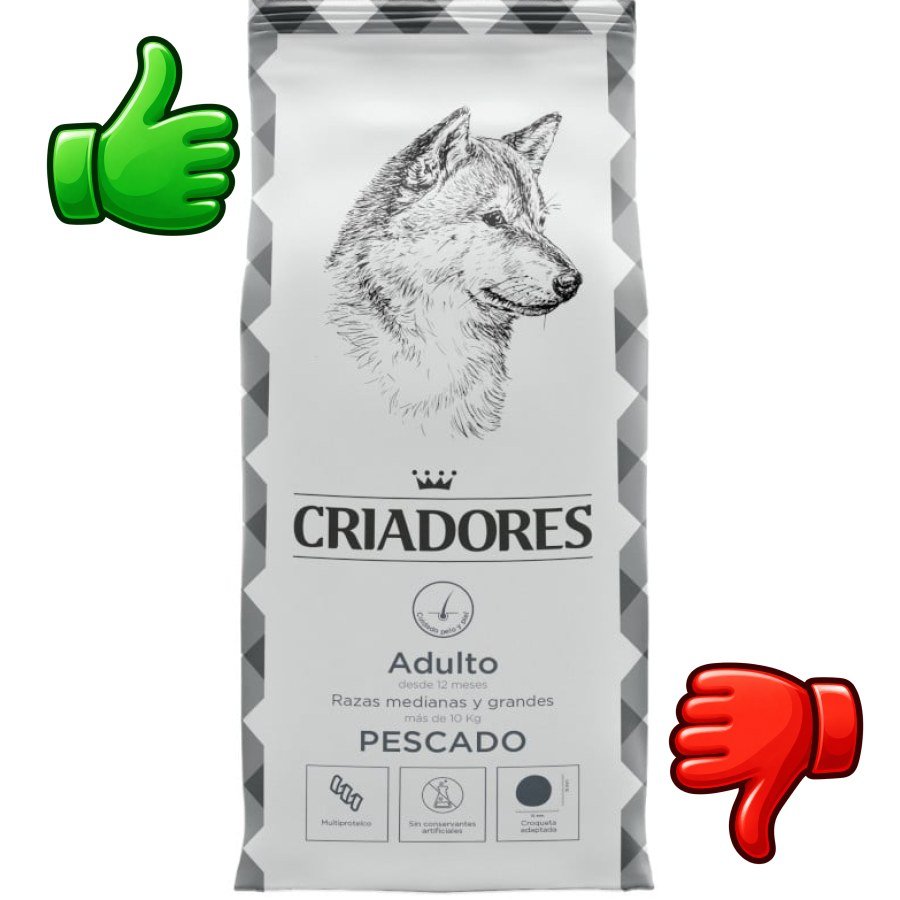 Criadores Adulto Pescado pienso para perros
