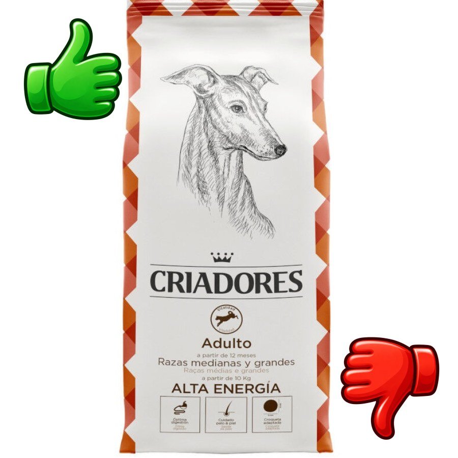 Criadores Adulto Alta Energía pienso para perros de razas medianas y grandes