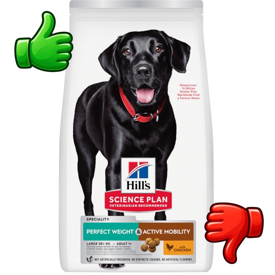 Hills Science Plan Perfect weight y Active Mobility pollo pienso para perros grandes