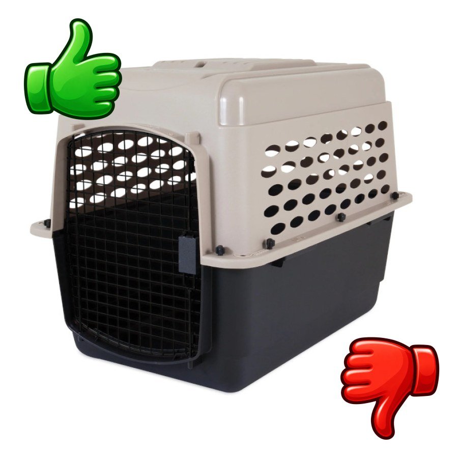 Petmate Vari Kennel Transportín de Plástico para perros