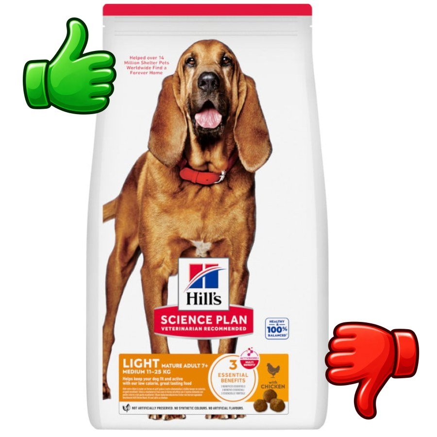 Hills Science Plan Mature Adult Light Medium pienso pollo para perros de razas medianas