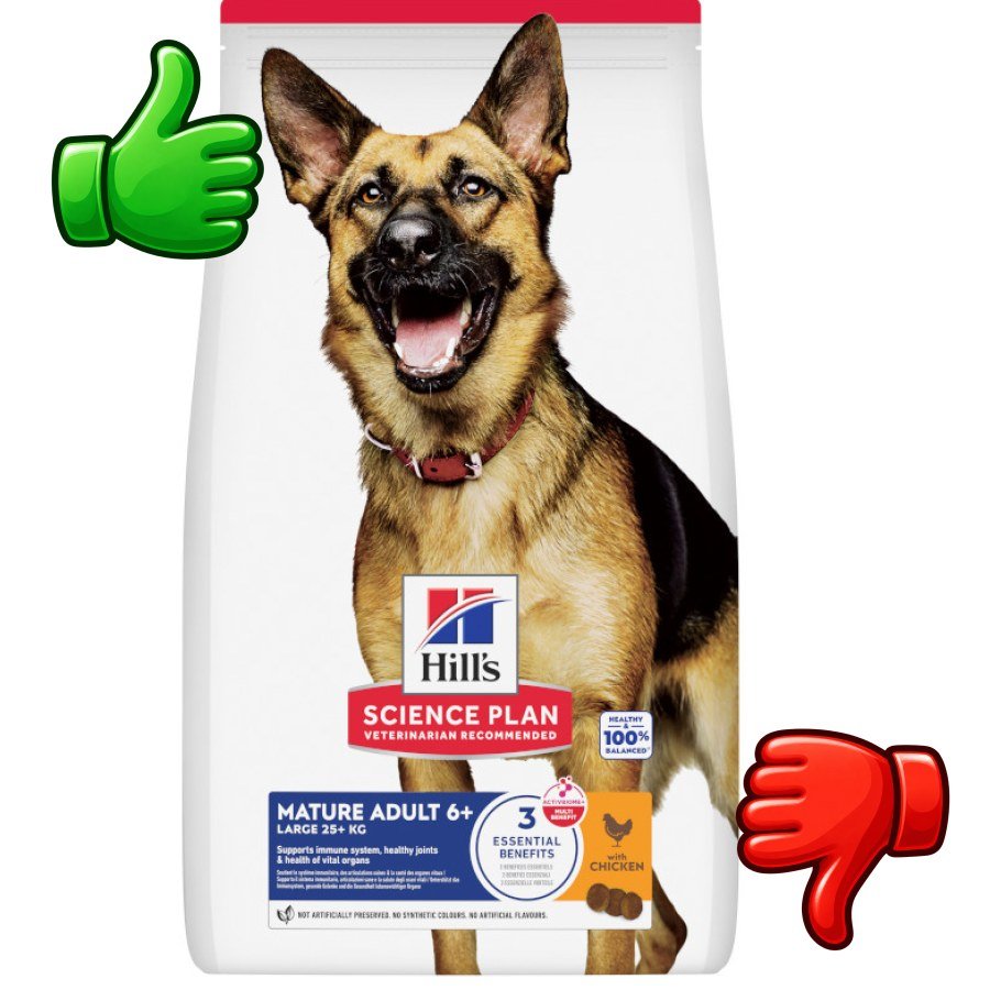 Hills Science Plan pienso pollo para perros mayores de razas grandes