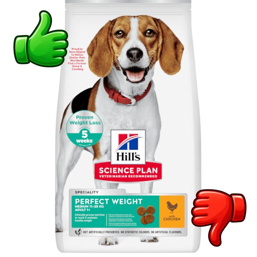 Hills Science Plan Perfect Weight Adult Medium Pollo pienso para perros
