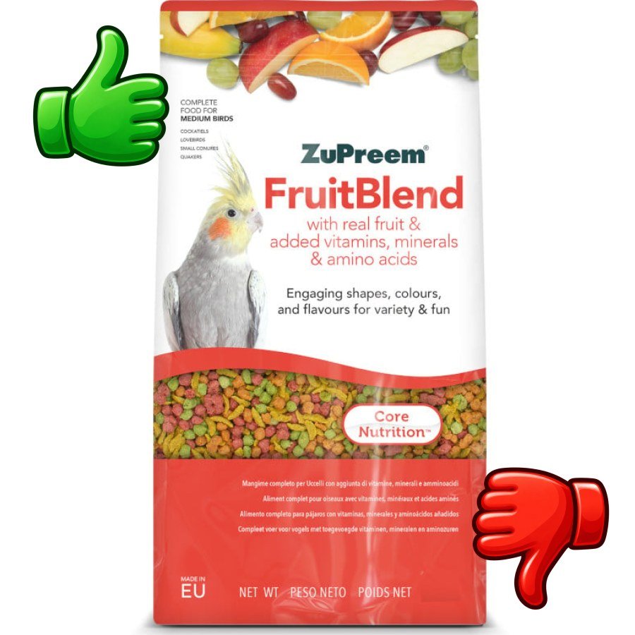 ZuPreem FruitBlend Medium pienso para pájaros