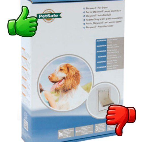 Staywell puerta de aluminio para perros grandes