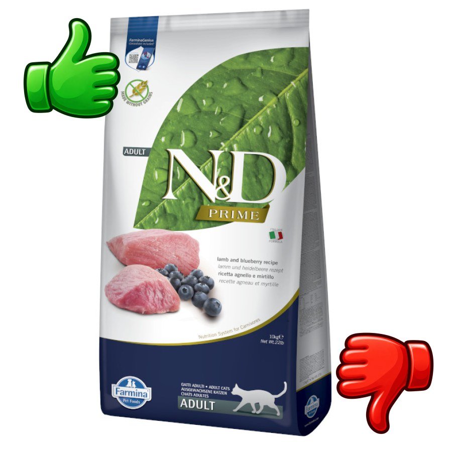 Farmina N&D Prime Adult Pienso Cordero y Arándanos para gatos