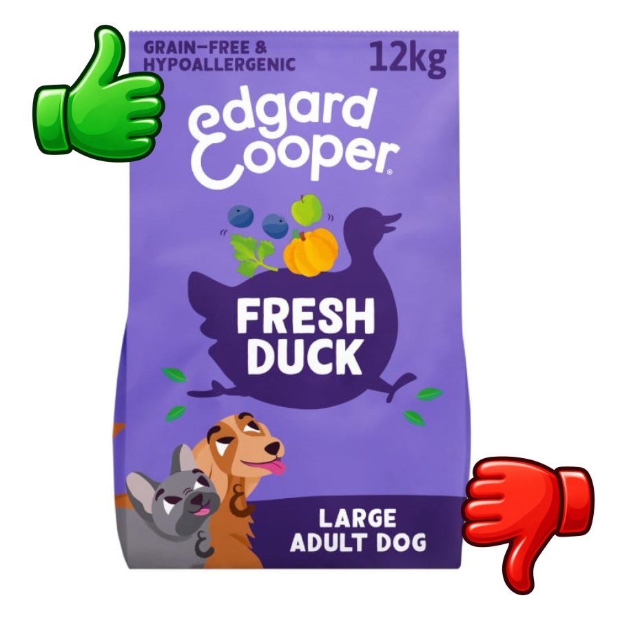 Edgard & Cooper Large Adult Pienso Hipoalergénico Pato para perros