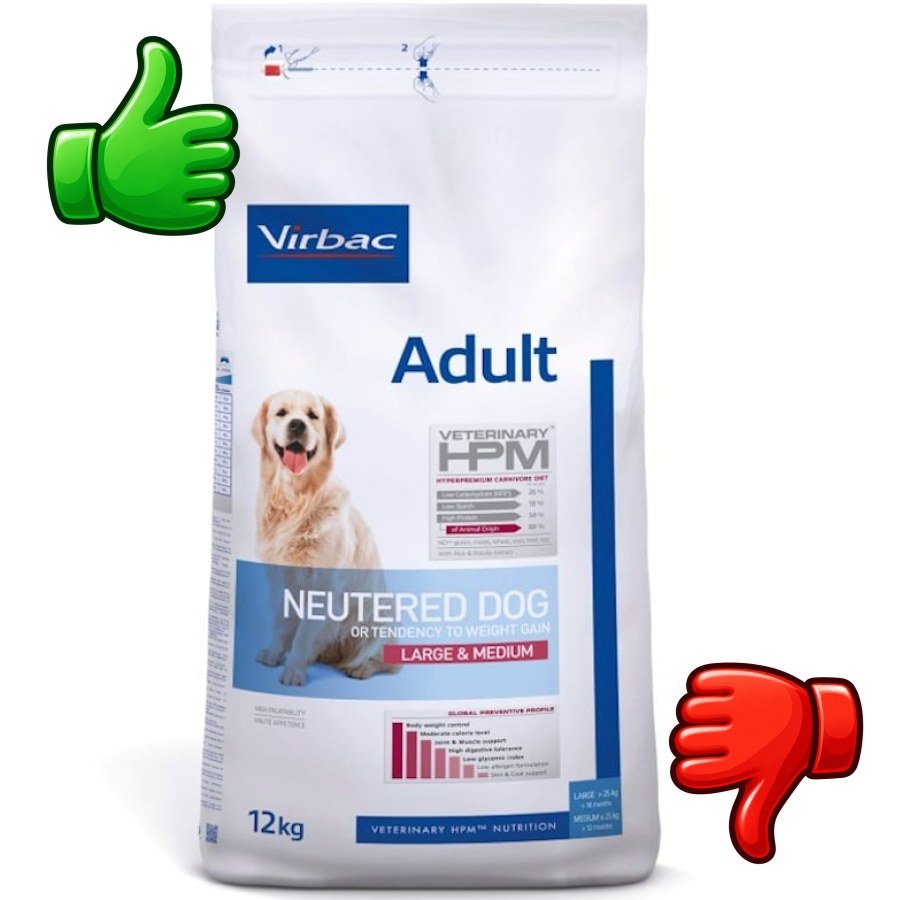 Virbac Adult Neutered Large Medium HPM Pienso para perros