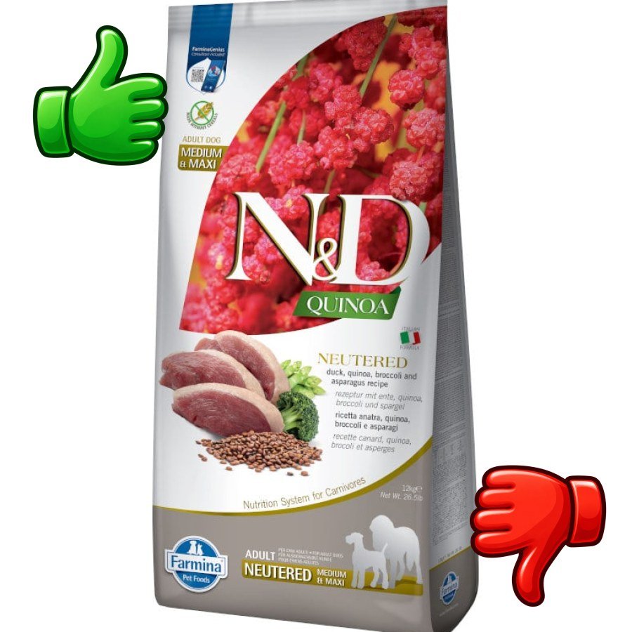Farmina N&D Esterilizado Quinoa y Pato pienso para perros