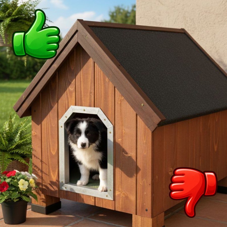 TK-Pet Alpine Caseta de Madera para perros