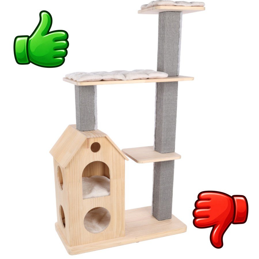 Flamingo Árbol Rascador Casandra Marrón para gatos