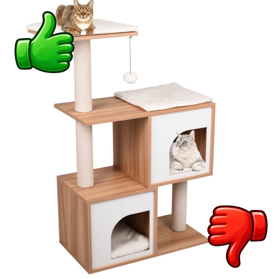 Flamingo Árbol Rascador Dana Beige y Blanco para gatos