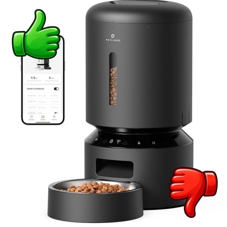 Petlibro Granary Wi-Fi Comedero Automático Negro para perros y gatos
