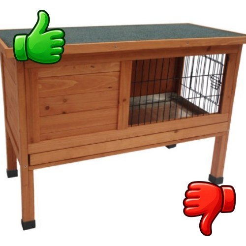 Flamingo Bunny Conejera de Madera