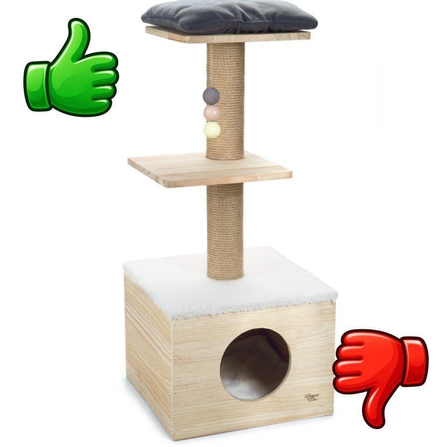 Designed by Lotte Kamina Madera árbol rascador para gatos