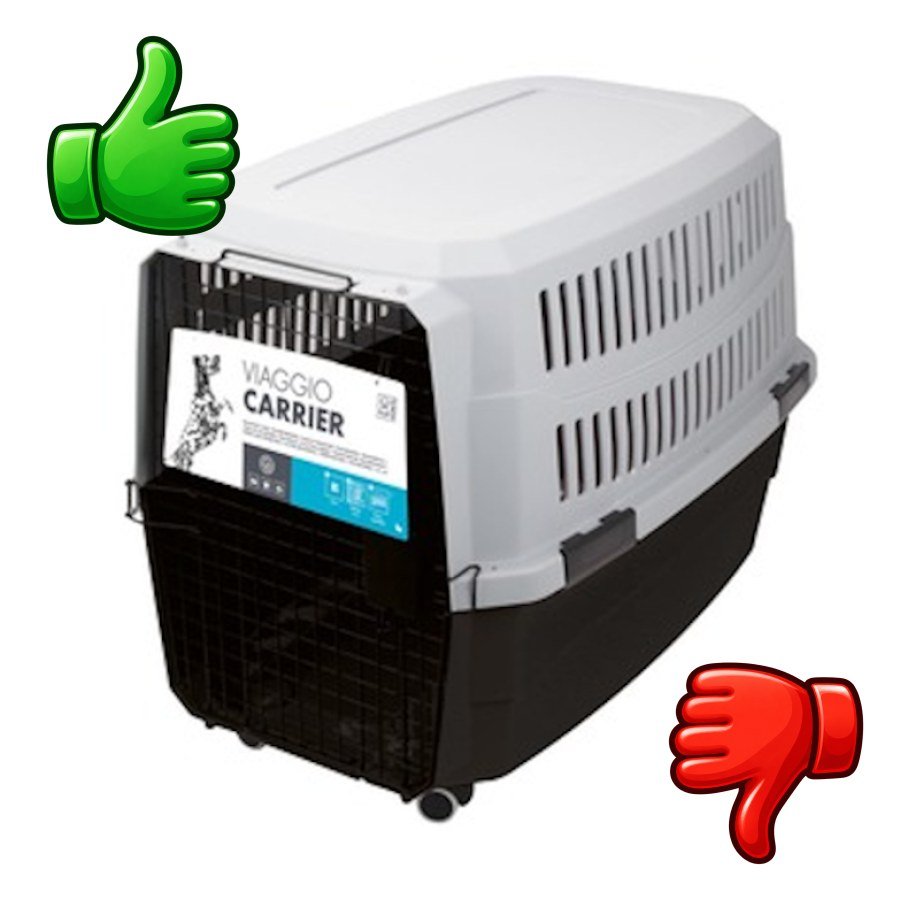 M-Pets Viaggio Transportín Negro y Gris para perros