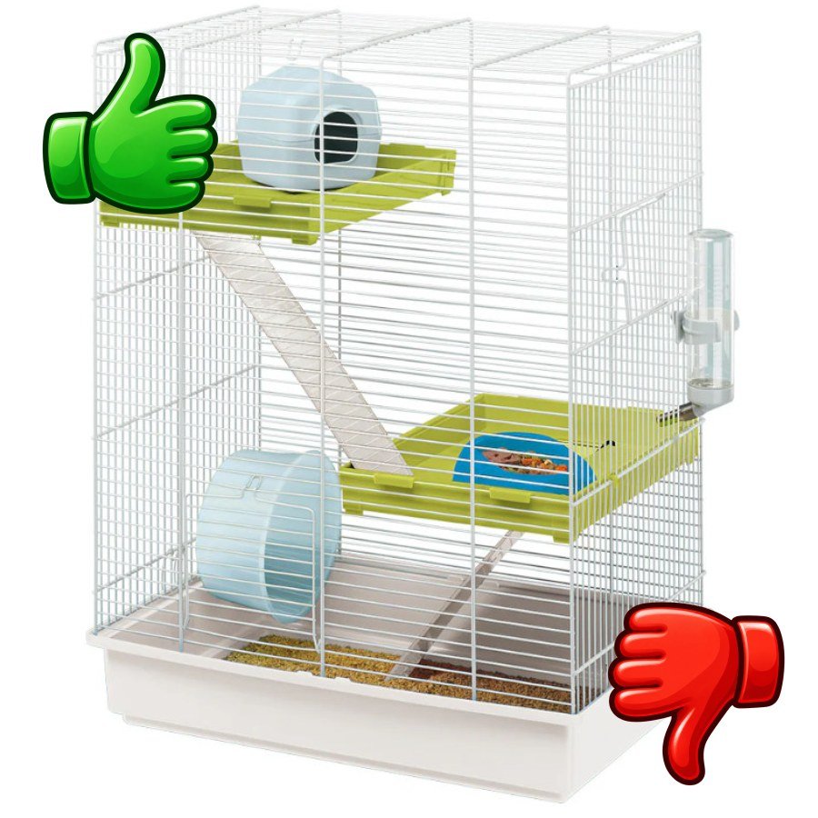 Ferplast Hamster Tris Jaula con 3 Niveles