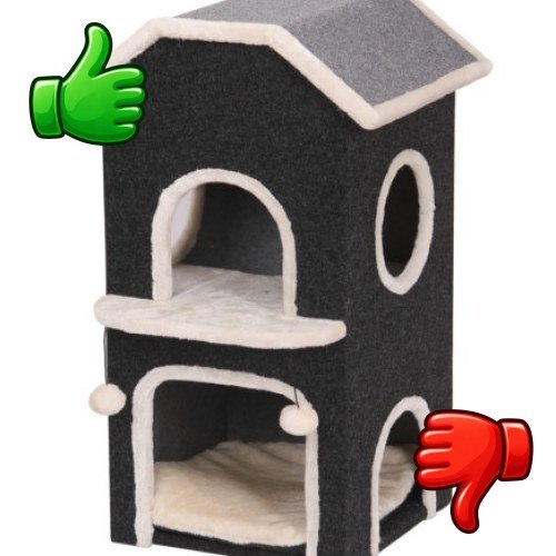 Flamingo Mueble Rascador Nordic Negro para gatos