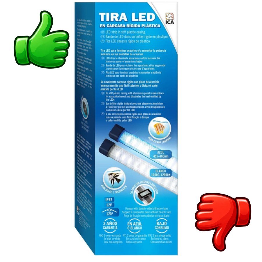 ICA Luz Led Blanca para acuarios
