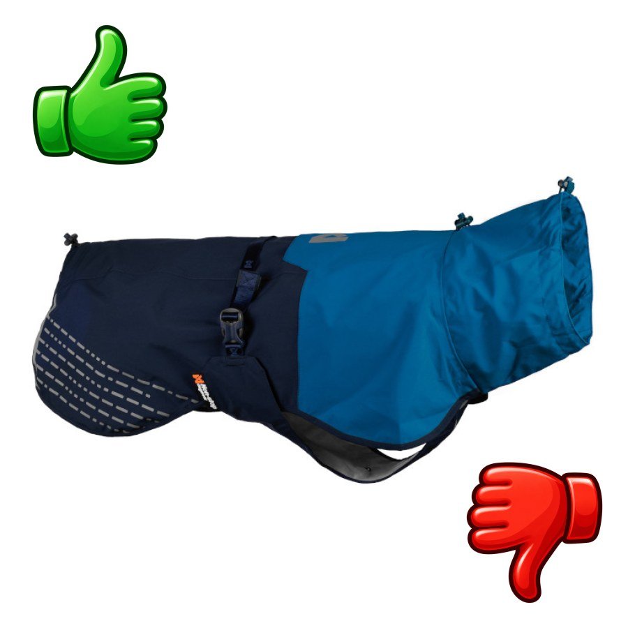 Non-stop dogwear Fjord Chubasquero Impermeable Azul para perros