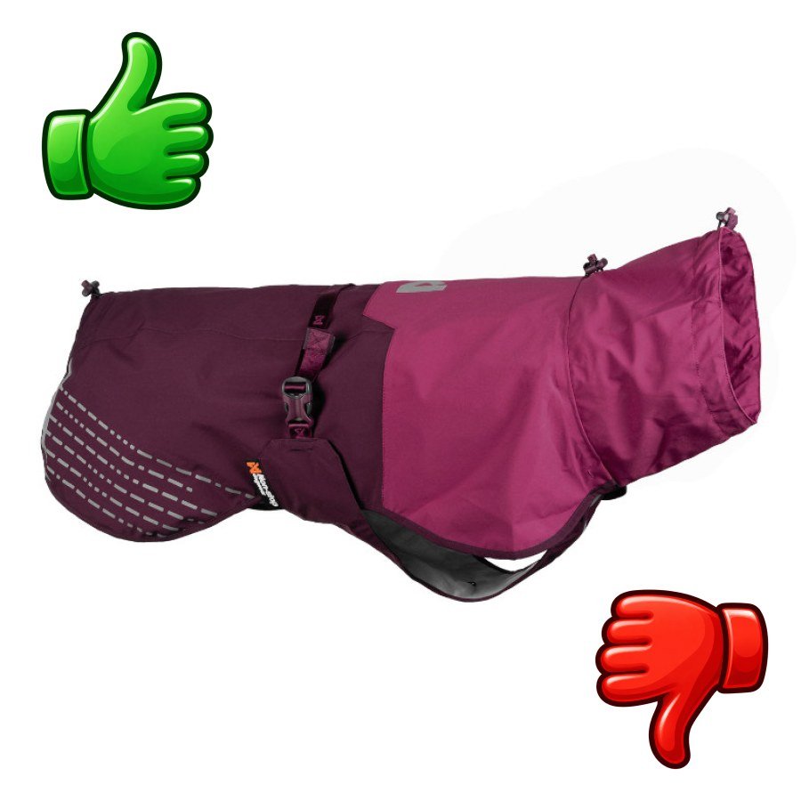 Non-stop dogwear Fjord Chubasquero Impermeable Púrpura para perros