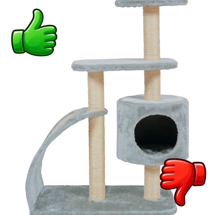 Catshion Wave Árbol Rascador Gris