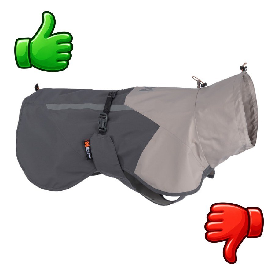 Non-stop Dogwear Chubasquero Impermeable Gris para perros
