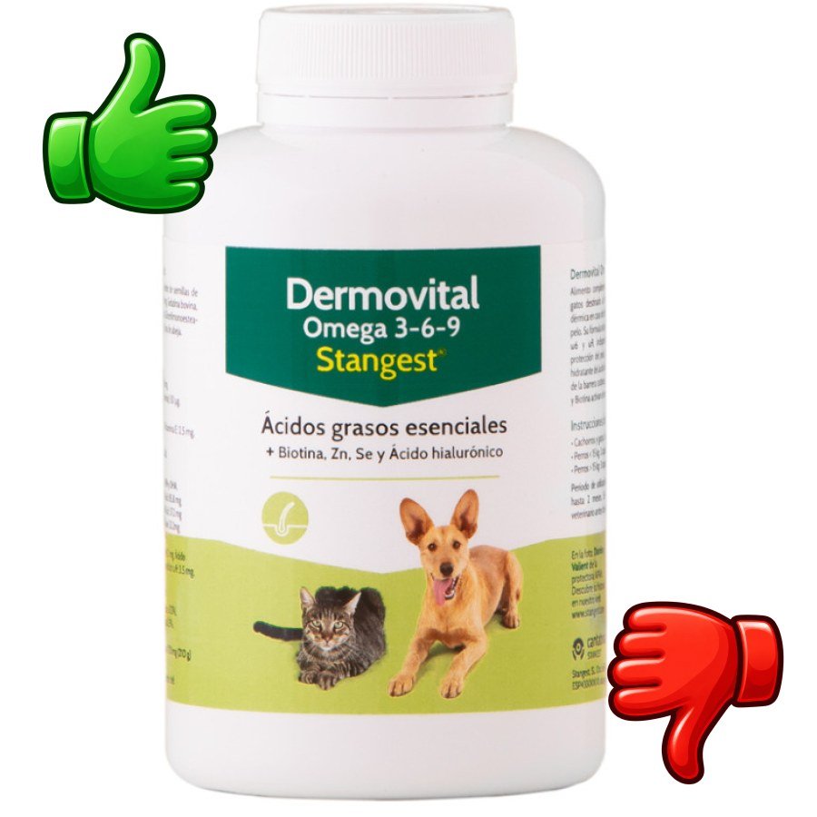 Stangest Dermovital Suplemento Omega para perros y gatos