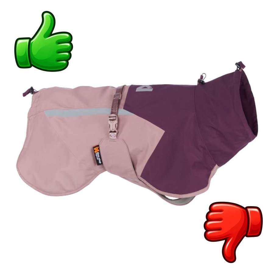 Non-stop Dogwear Chubasquero Impermeable Malva para perros
