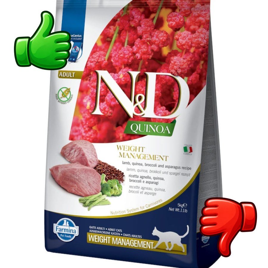 Farmina N&D Control de Peso Quinoa y Cordero pienso para gatos