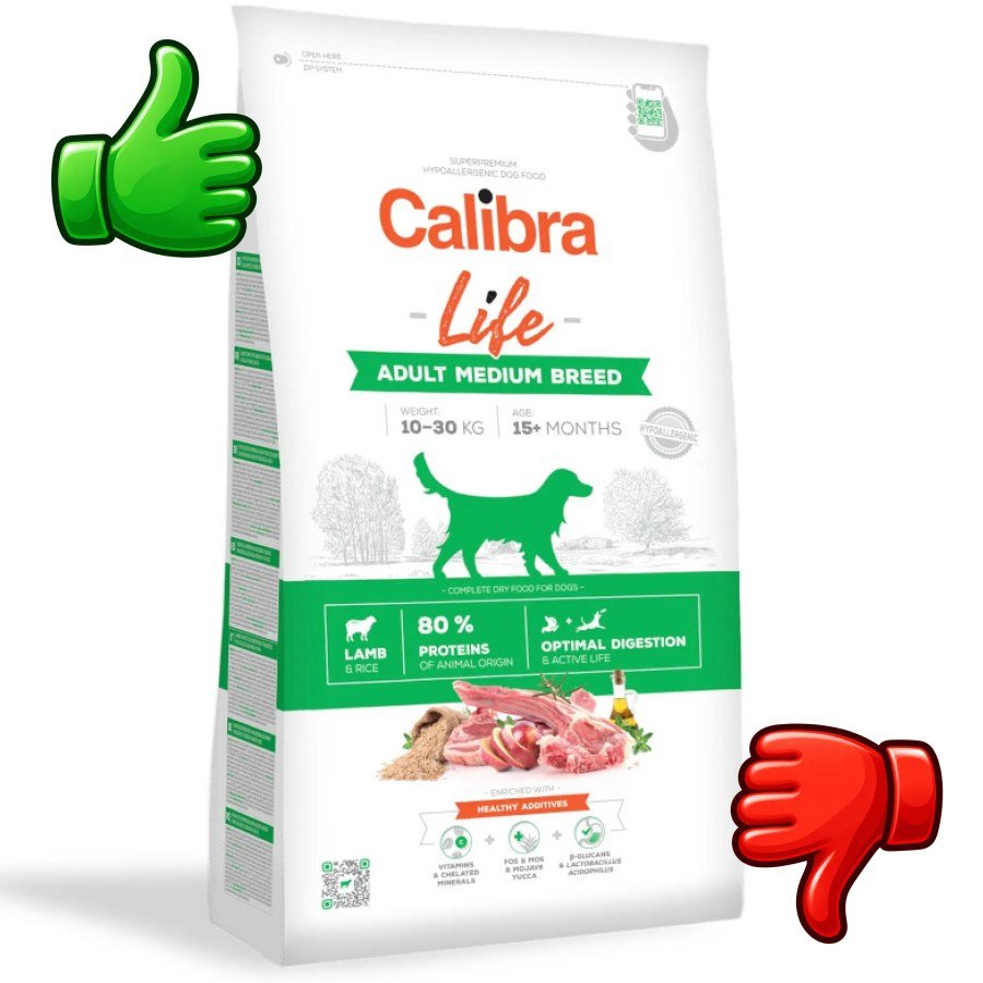 Calibra Life Adult Medium Pienso Cordero para perros medianos
