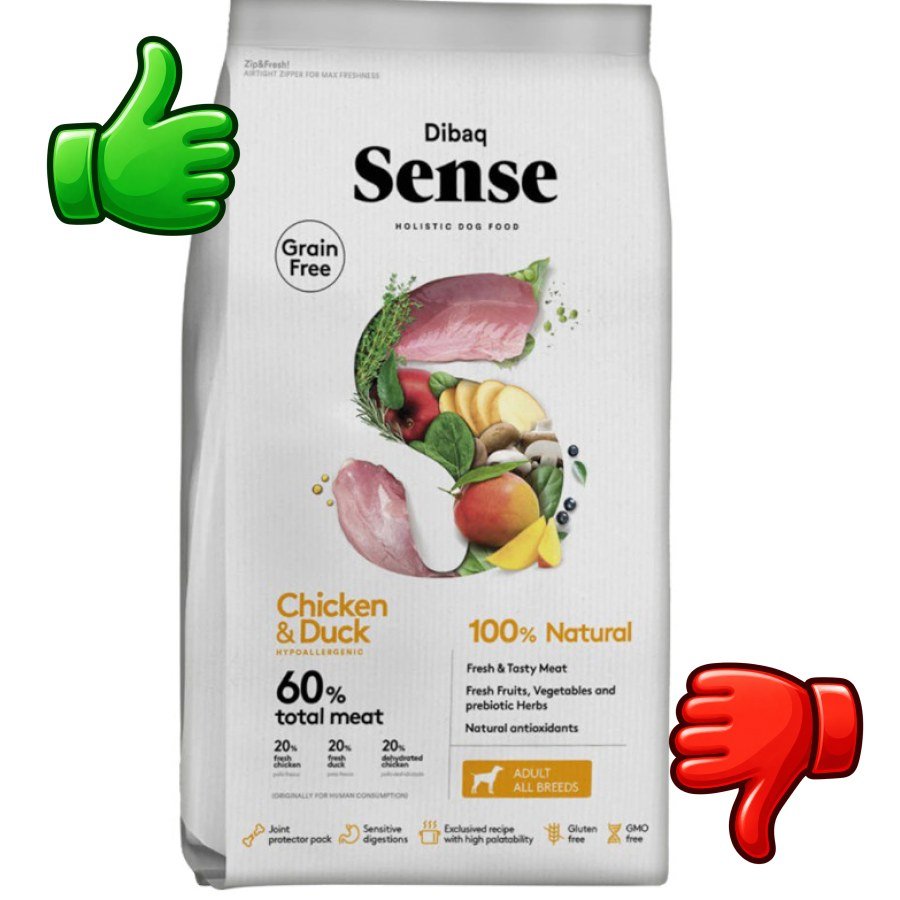 Dibaq Sense Grain Free Adult Pollo & Pato pienso para perros