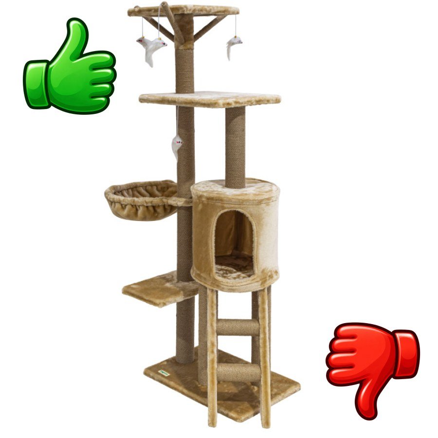 Freedog Rascador Curlcorner Beige para gatos