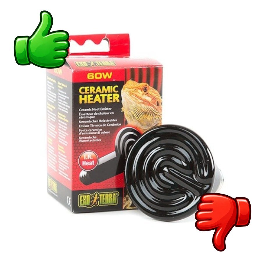 Exo Terra Bombilla de calor de ceramica para terrario