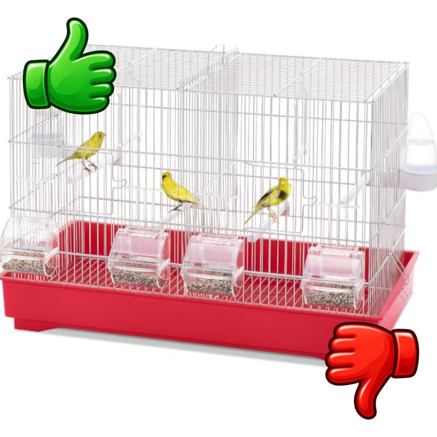 Imac Cova 55 Jaula con Divisor para pájaros