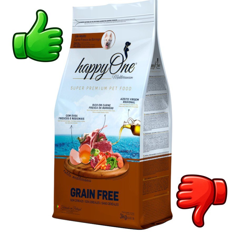 happyOne Mediterraneum Adult Grain Free Cordero pienso para perros