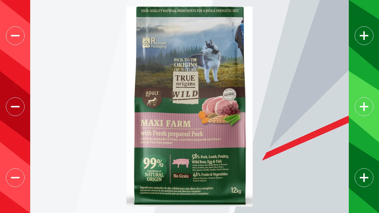 True Origins Wild Maxi Farm Cerdo pienso para perros