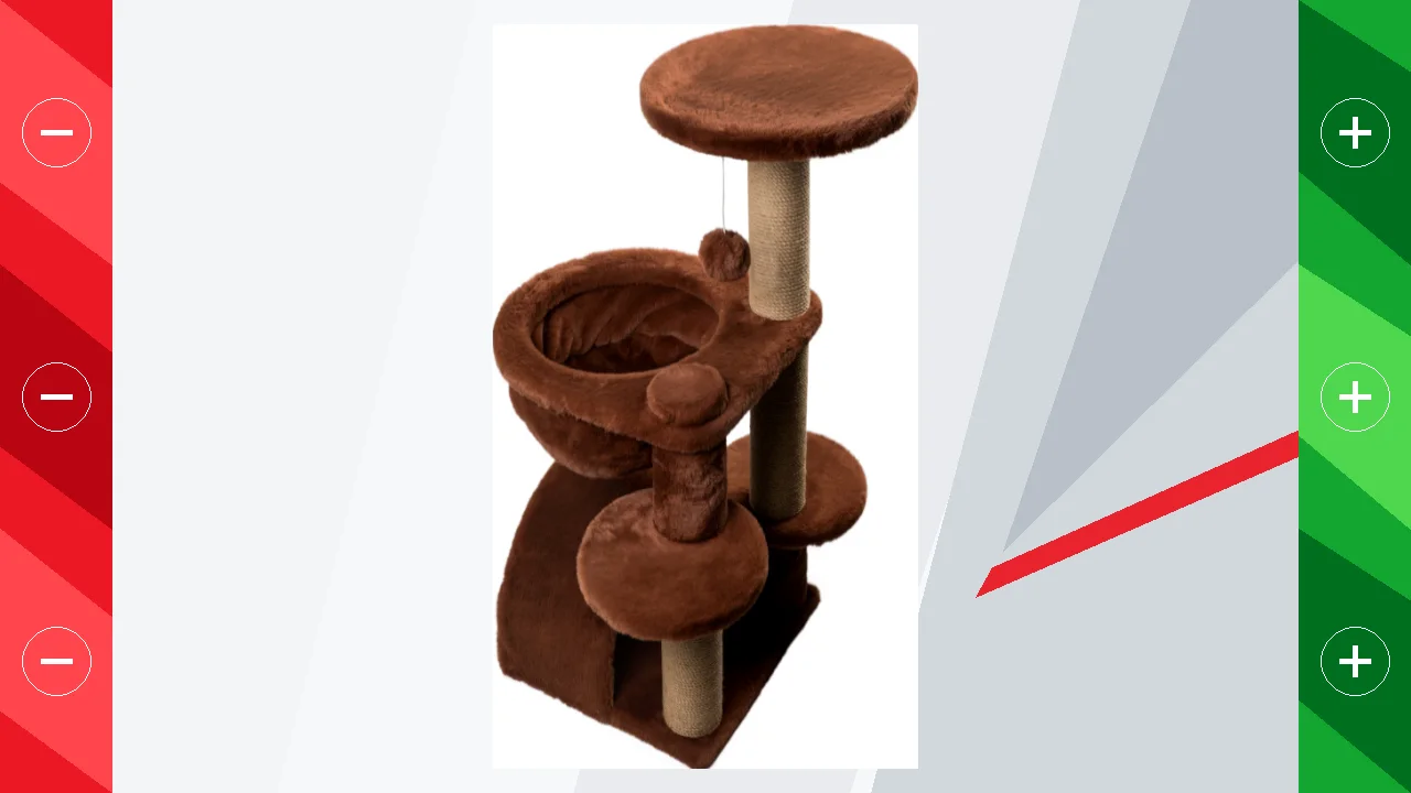 Catshion Amber Árbol Rascador con Cueva Canela para gatos