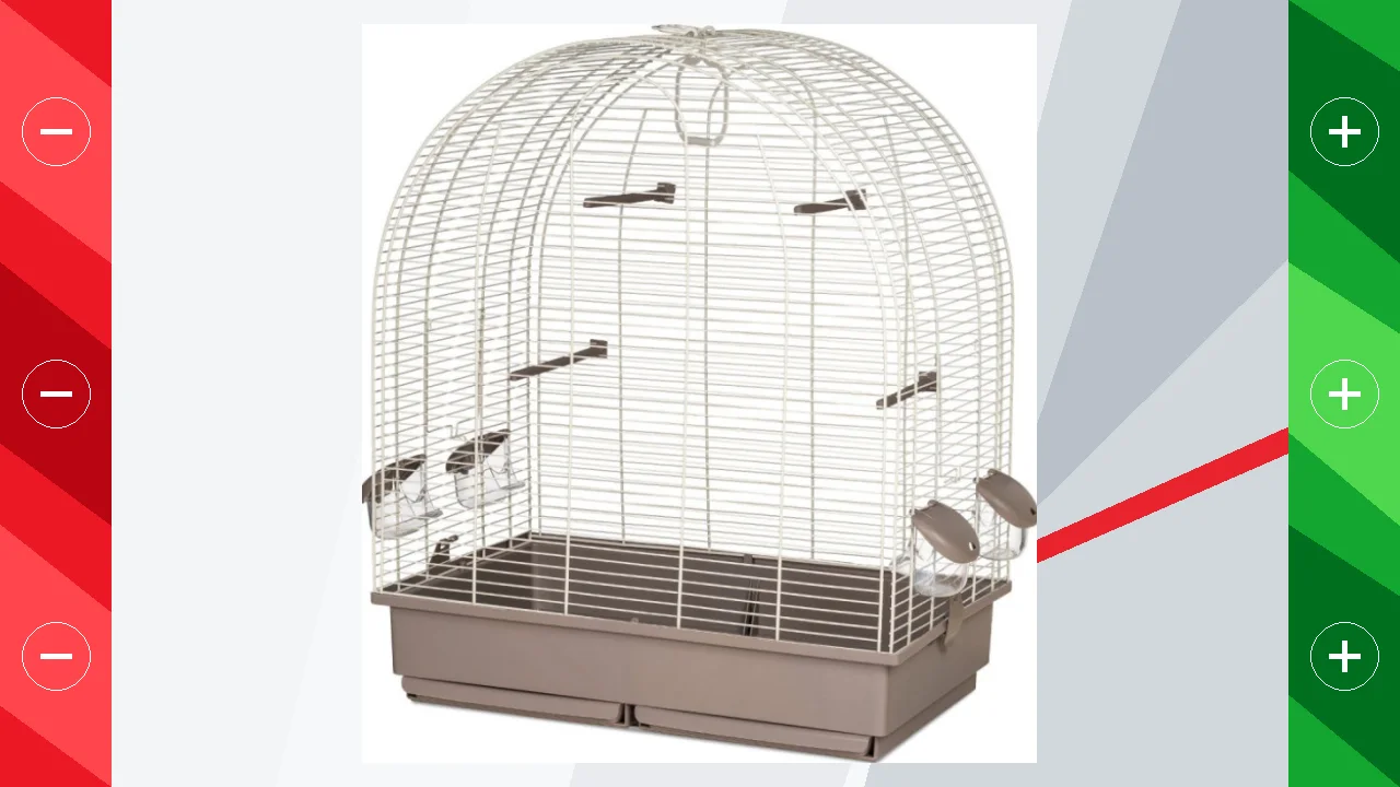 Voltregà 654 Jaula Crema de Interior Elevada para pájaros