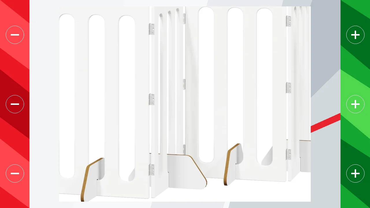 VidaXL Valla plegable de madera para animales