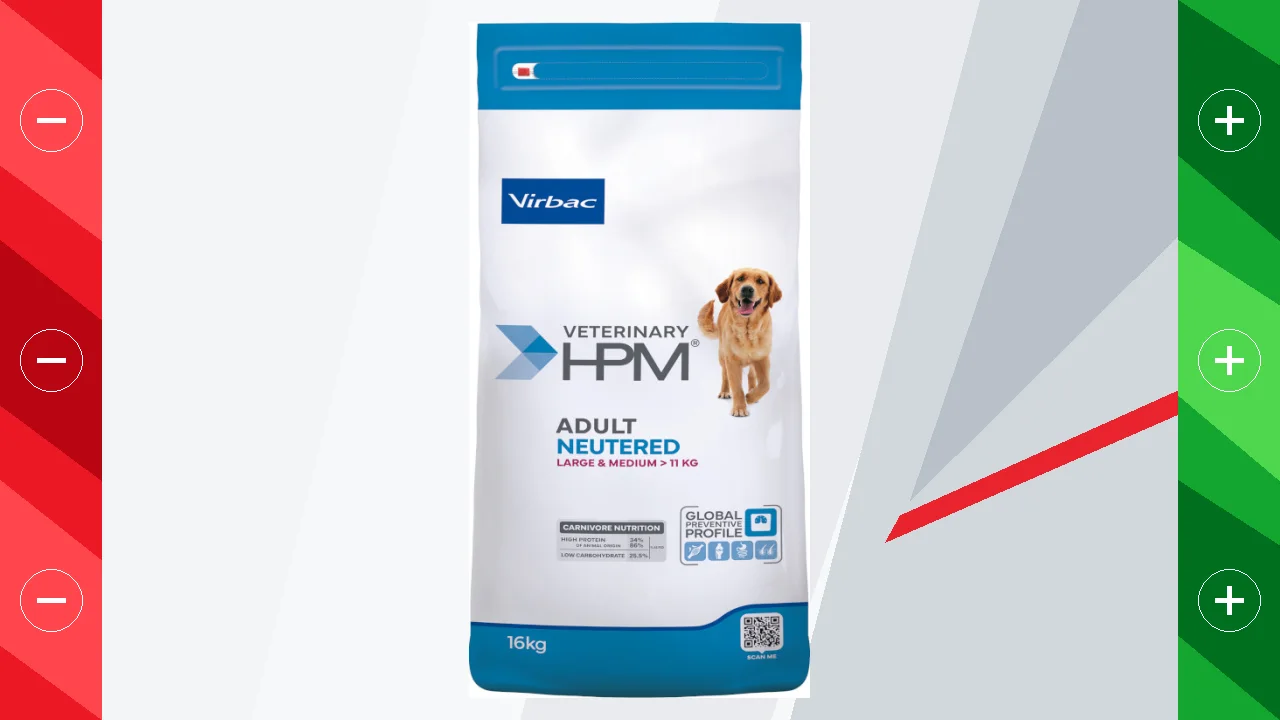 Virbac HPM Veterinary Adult Esterilizado Large & Medium Pienso Cerdo para perros