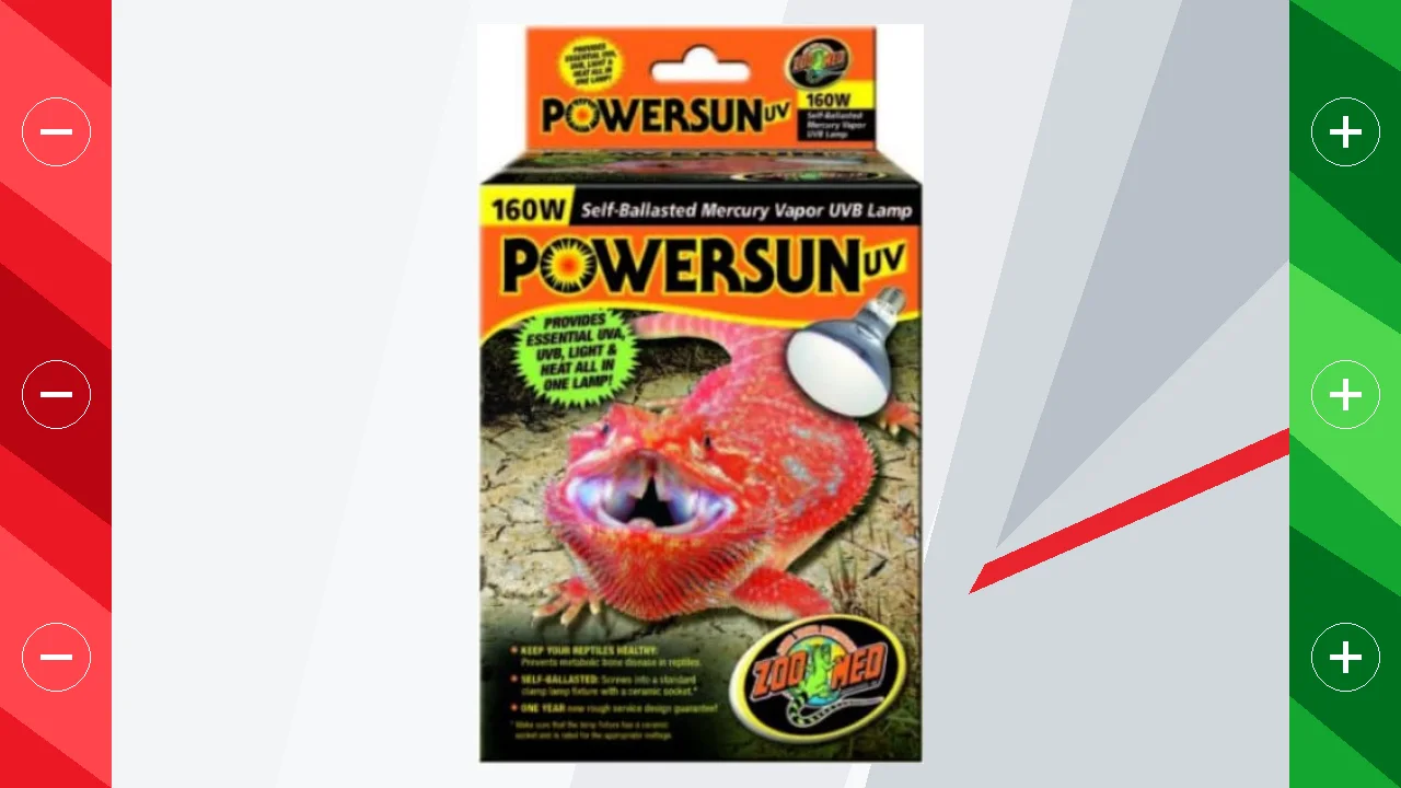 Zoo Med Power Sun Bomilla de Calor de Mercurio UV UVB para terrarios