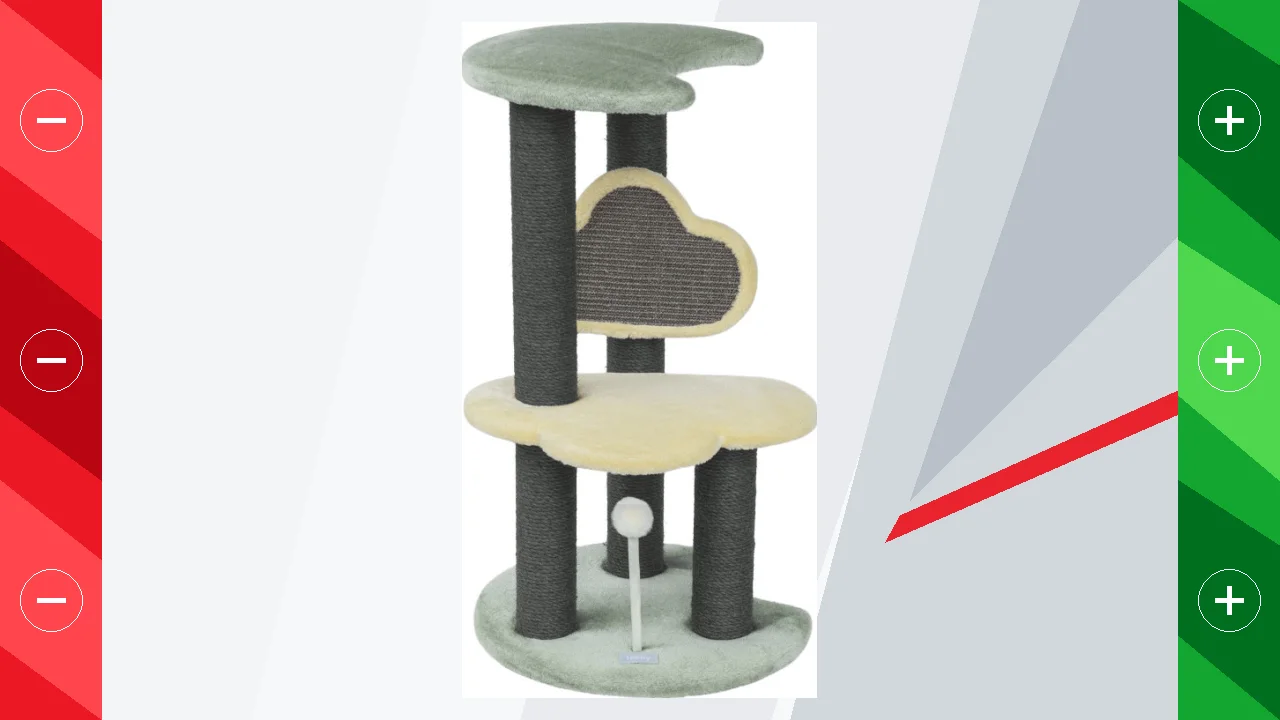 Leeby Karlo torre rascador con juguete para gatitos