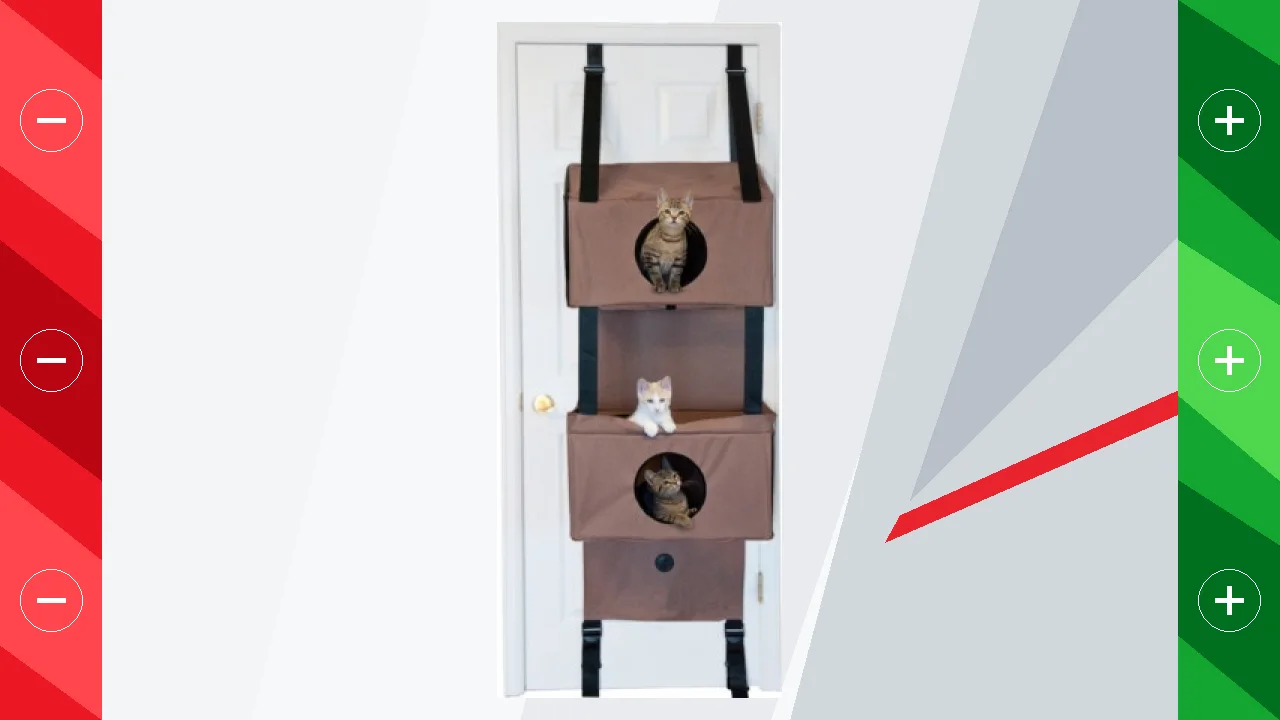 K&H Árbol de Tres niveles de Puertas para gatos