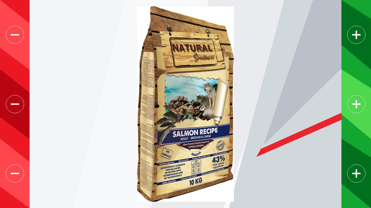 Natural Greatness Medium Sensitive Salmón pienso para perros